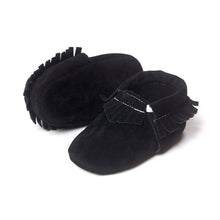 Load image into Gallery viewer, Hot PU Suede Leather Newborn Baby Boy Girl Baby Moccasins Soft Moccs Shoes Bebe Fringe Soft Soled Non-slip Footwear Crib Shoe