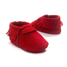 Load image into Gallery viewer, Hot PU Suede Leather Newborn Baby Boy Girl Baby Moccasins Soft Moccs Shoes Bebe Fringe Soft Soled Non-slip Footwear Crib Shoe