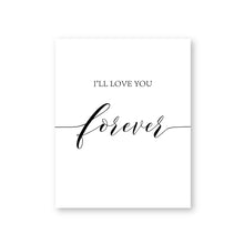 Load image into Gallery viewer, I&#39;ll Love You Forever Canvas Posters Nursery Wall Art Print Baby Shower Gift Painting Pictures for Baby Girl Boy Room Decoration