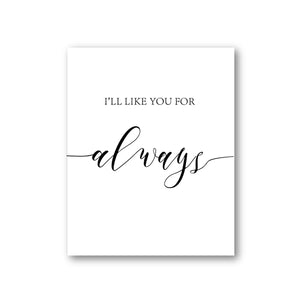 I'll Love You Forever Canvas Posters Nursery Wall Art Print Baby Shower Gift Painting Pictures for Baby Girl Boy Room Decoration