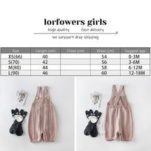 Load image into Gallery viewer, Infant Baby Knitted Romper Jumpsuit For Girls Boys Autumn Winter Infant Toddler Sleeveless Cotton Sweater Overalls Kids Clothes