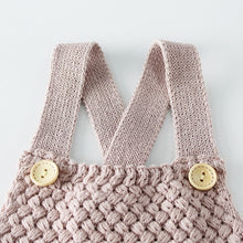 Load image into Gallery viewer, Infant Baby Knitted Romper Jumpsuit For Girls Boys Autumn Winter Infant Toddler Sleeveless Cotton Sweater Overalls Kids Clothes