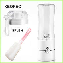 Load image into Gallery viewer, KEOKEO Portable Juice Blender 400ml Mini Multifunction USB Fruit Juice Mixer Fruit Mixing Machine Six-sheet baby food mixer Elec