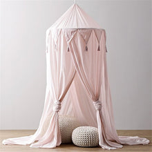 Load image into Gallery viewer, Kid Baby Bed Canopy Bedcover Mosquito Net Curtain Bedding Round Dome Tent Cotton for Baby Room Decoration 240cm x 50cm Pink 2019