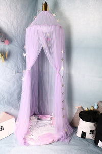Kids Bed Canopy Reading Nook Tent Dome Crib Mosquito Net Curtains Hanging Decoration  Game House for Baby Girls Photos Pros