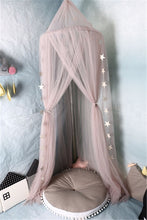 Load image into Gallery viewer, Kids Bed Canopy Reading Nook Tent Dome Crib Mosquito Net Curtains Hanging Decoration  Game House for Baby Girls Photos Pros