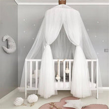 Load image into Gallery viewer, Kids Bed Canopy Reading Nook Tent Dome Crib Mosquito Net Curtains Hanging Decoration  Game House for Baby Girls Photos Pros