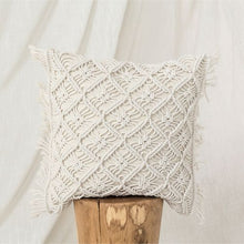 Load image into Gallery viewer, Knitted Pillow Cover Hand-woven Bohemian Cushion Cover Tassel Photo Props Literary Retro Sen Living Room Decorative Pillows Case