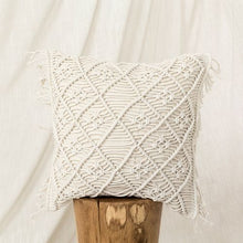 Load image into Gallery viewer, Knitted Pillow Cover Hand-woven Bohemian Cushion Cover Tassel Photo Props Literary Retro Sen Living Room Decorative Pillows Case