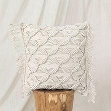 Load image into Gallery viewer, Knitted Pillow Cover Hand-woven Bohemian Cushion Cover Tassel Photo Props Literary Retro Sen Living Room Decorative Pillows Case