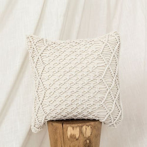 Knitted Pillow Cover Hand-woven Bohemian Cushion Cover Tassel Photo Props Literary Retro Sen Living Room Decorative Pillows Case