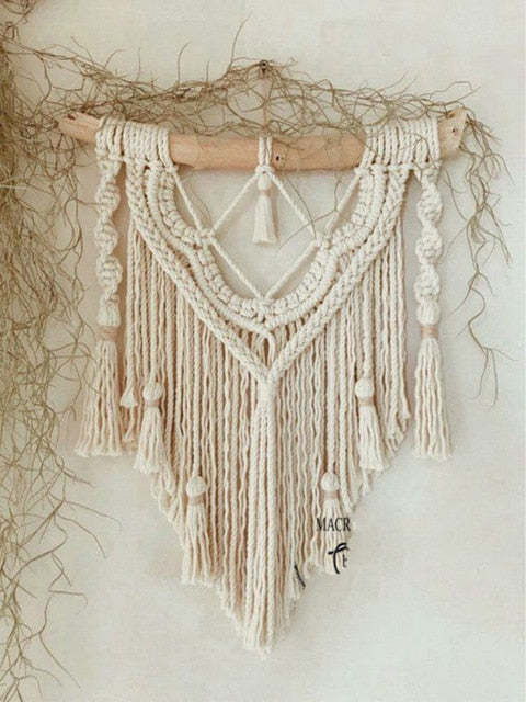 Layer Wave Macrame Wall Hanging Living Room Sofa Headboard Decoration Mandala Boho Decor Tapestry Hotel Model Room Decoration