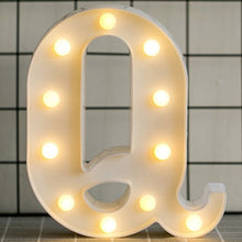 Load image into Gallery viewer, Luminous LED Letter Night Light English Alphabet Number Lamp Wedding Party Decoration Christmas Home Decoration Accessories