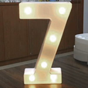 Luminous LED Letter Night Light English Alphabet Number Lamp Wedding Party Decoration Christmas Home Decoration Accessories