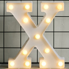 Load image into Gallery viewer, Luminous LED Letter Night Light English Alphabet Number Lamp Wedding Party Decoration Christmas Home Decoration Accessories