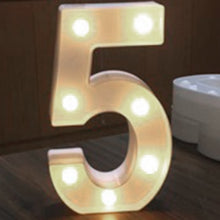 Load image into Gallery viewer, Luminous LED Letter Night Light English Alphabet Number Lamp Wedding Party Decoration Christmas Home Decoration Accessories