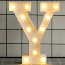 Load image into Gallery viewer, Luminous LED Letter Night Light English Alphabet Number Lamp Wedding Party Decoration Christmas Home Decoration Accessories
