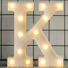 Load image into Gallery viewer, Luminous LED Letter Night Light English Alphabet Number Lamp Wedding Party Decoration Christmas Home Decoration Accessories