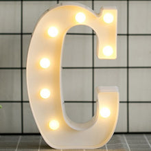 Load image into Gallery viewer, Luminous LED Letter Night Light English Alphabet Number Lamp Wedding Party Decoration Christmas Home Decoration Accessories