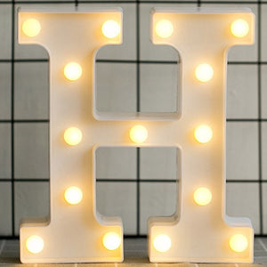 Luminous LED Letter Night Light English Alphabet Number Lamp Wedding Party Decoration Christmas Home Decoration Accessories