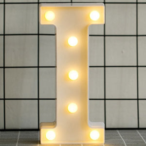 Luminous LED Letter Night Light English Alphabet Number Lamp Wedding Party Decoration Christmas Home Decoration Accessories