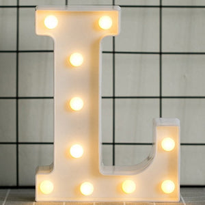 Luminous LED Letter Night Light English Alphabet Number Lamp Wedding Party Decoration Christmas Home Decoration Accessories
