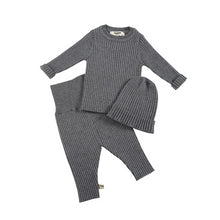 Load image into Gallery viewer, MILANCEL Baby Clothing Set Knit Baby Girls Clothes Toddler Boys Clothes Hat Sweater and Pants Baby Set Kids Boutique Clothes