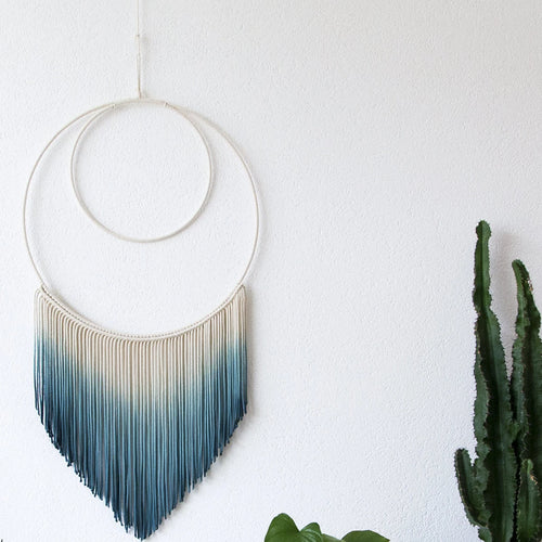 Macrame Hand-woven Dyed Tapestry Wall Hanging Princess Room Bedroom Wall Hanging Boho Decor