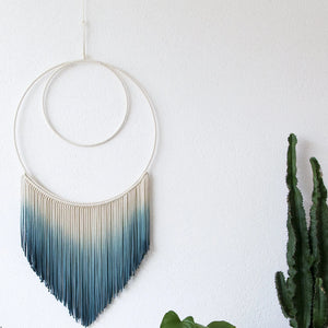 Macrame Hand-woven Dyed Tapestry Wall Hanging Princess Room Bedroom Wall Hanging Boho Decor