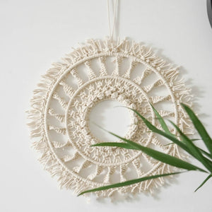 Macrame Round/circle Mandala In 100% Pure Cotton Tapestry Wall Hanging Boho Tapestry Wall Decoration