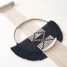 Load image into Gallery viewer, Macrame Tapestry Wall Hanging Cotton Woven Round Tapestry Wall Hanging Restaurant Creative Boho Decor  Mexican Home Decoration