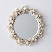 Load image into Gallery viewer, Macrame Tapestry Wall Hanging  Decorative Mirror  Bohemia Creative Home Art Wall Decorations Boho Decor Home