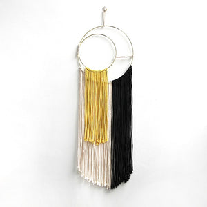 Macrame Woven Wall Tapestry Handmade Knitting Banner Tapisserie Crafts Home Dorm Bohemian Wall Hanging Decoration