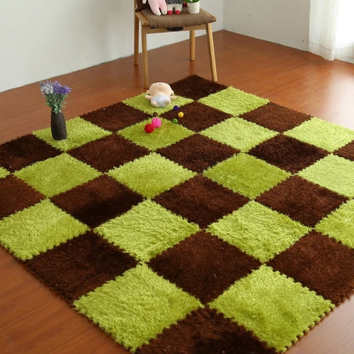 Meitoku Soft EVA Foam puzzle baby play Villus Mat;interlock floor Tiles; Exercise fur mat ,9pcs/lot Each30X30cm