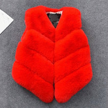 Load image into Gallery viewer, Menoea 2019 Autumn Lovely Girls Outerwear Pattern Coats Solid-Color Plush Coat Clothes for Kids Sleeveless Winter Vests