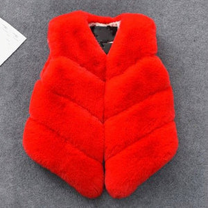 Menoea 2019 Autumn Lovely Girls Outerwear Pattern Coats Solid-Color Plush Coat Clothes for Kids Sleeveless Winter Vests