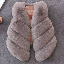 Load image into Gallery viewer, Menoea 2019 Autumn Lovely Girls Outerwear Pattern Coats Solid-Color Plush Coat Clothes for Kids Sleeveless Winter Vests