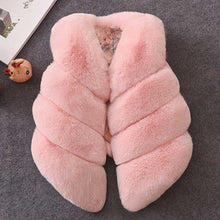 Load image into Gallery viewer, Menoea 2019 Autumn Lovely Girls Outerwear Pattern Coats Solid-Color Plush Coat Clothes for Kids Sleeveless Winter Vests