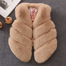 Load image into Gallery viewer, Menoea 2019 Autumn Lovely Girls Outerwear Pattern Coats Solid-Color Plush Coat Clothes for Kids Sleeveless Winter Vests