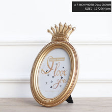Load image into Gallery viewer, Miz 1 Piece 5 Model Luxury Baroque Style Gold Crown Home Decor Creative Resin Picture Desktop Frame Photo Frame Gift for Friend