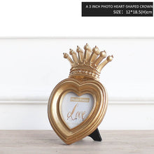 Load image into Gallery viewer, Miz 1 Piece 5 Model Luxury Baroque Style Gold Crown Home Decor Creative Resin Picture Desktop Frame Photo Frame Gift for Friend