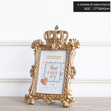 Load image into Gallery viewer, Miz 1 Piece 5 Model Luxury Baroque Style Gold Crown Home Decor Creative Resin Picture Desktop Frame Photo Frame Gift for Friend