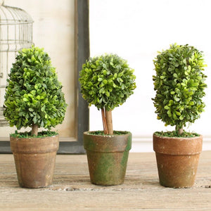 Miz 1 Set 3 Botton Mini Artificial Plant Decor Decorative Potted Plant  for Living Room Home Office Wholesale and Retail