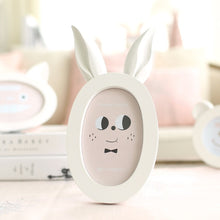 Load image into Gallery viewer, Miz Home Anna Series Cat Face Photo Frame Cute Smile Animal Face Resin Wooden for Baby Kid Picture Frames Desktop Frame ANN01001