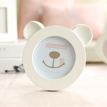Load image into Gallery viewer, Miz Home Anna Series Cat Face Photo Frame Cute Smile Animal Face Resin Wooden for Baby Kid Picture Frames Desktop Frame ANN01001