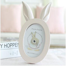 Load image into Gallery viewer, Miz Home Anna Series Cat Face Photo Frame Cute Smile Animal Face Resin Wooden for Baby Kid Picture Frames Desktop Frame ANN01001