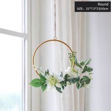 Load image into Gallery viewer, Miz Wedding Decoration Artificial Flower Hanging Accessories Metal Frame With Flower Home Decor Hanging Flower Set
