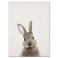 Load image into Gallery viewer, NDITB Rabbit Bunny Butt Tail Canvas Art Poster Woodland Baby Animal Nursery Print Painting Wall Picture for Living Room Decor