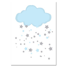 Load image into Gallery viewer, NICOLESHENTING Birth Stats Custom Posters Cartoon Nursery Canvas Art Prints Painting Wall Picture Nordic Kids Bedroom Decoration