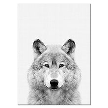 Load image into Gallery viewer, NUOMEGE Baby Animal Poster Panda Giraffe Elephant Canvas Painting Nursery Wall Art Nordic Picture Kid&#39;s Bedroom Decoration